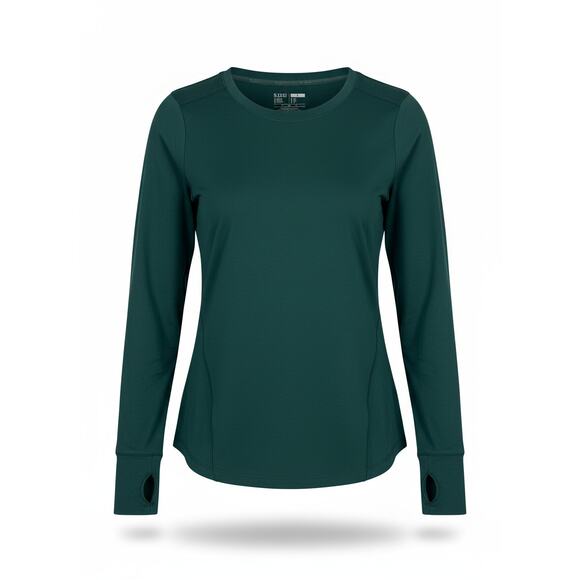 5.11 Tactical Womens L Athleisure Outdoors Tactical Performance Thumbhole Top - Picture 1 of 9